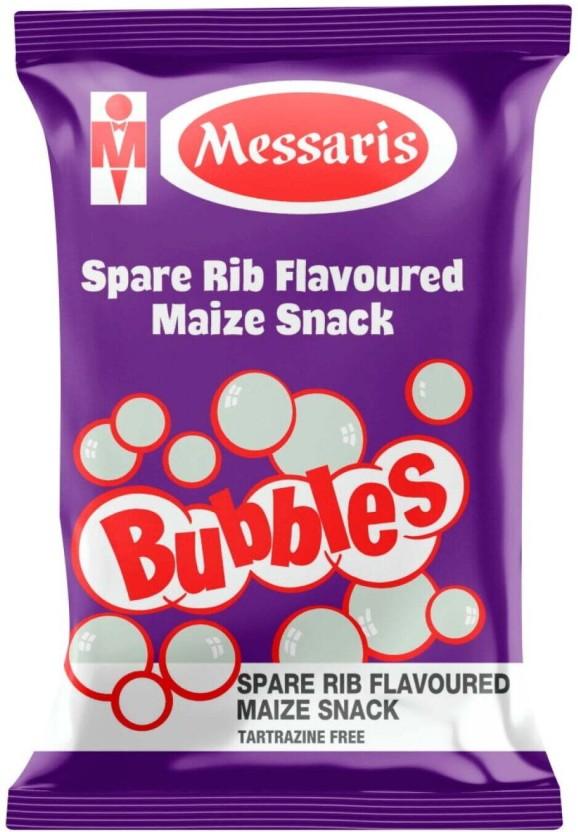 Messaris Bubbles Spare Rib Flavoured Maize Snack Chips (1 x 100 g)