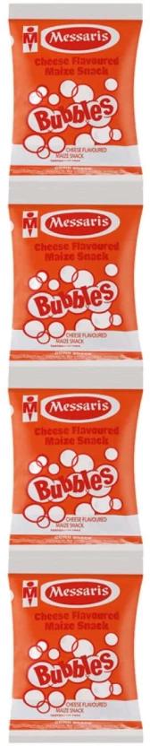 Messaris Bubbles Cheese Flavoured Maize Snack Puffcorn (4 x 20 g)