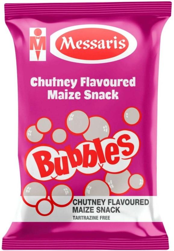Messaris Bubbles Chutney Flavoured Maize Snack Chips (1 x 100 g)