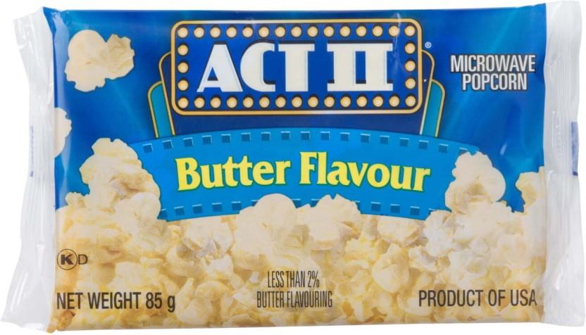 Act II Microwave Butter Popcorn (85 g, Pack of 12)