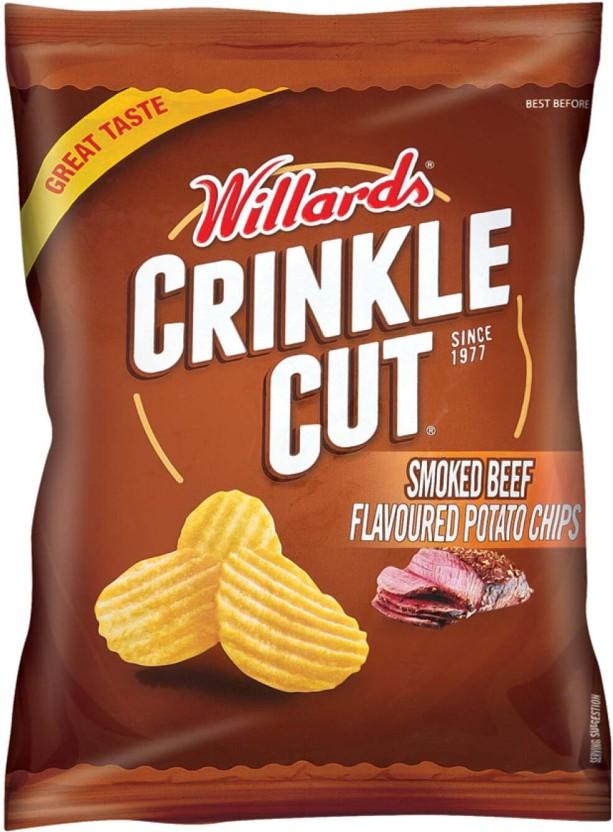 Willards Crinkle Cut Smoked Beef Flavoured Potato Chips (1 x 30 g)