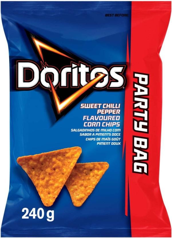 Doritos Sweet Chilli Pepper Flavoured Corn Nachos (12 x 230 g)