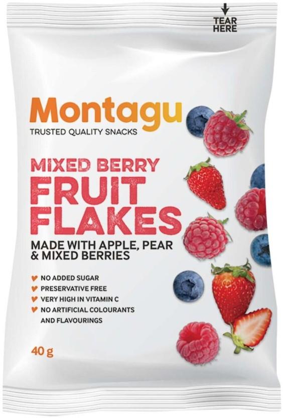Montagu Fruit Flakes Mixed Berry (10 x 40 g)