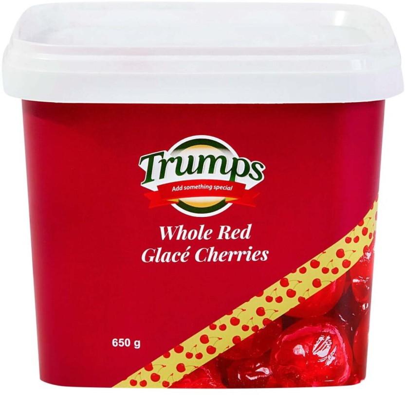 Trumps Whole Red Glace Baking Cherries (650 g)