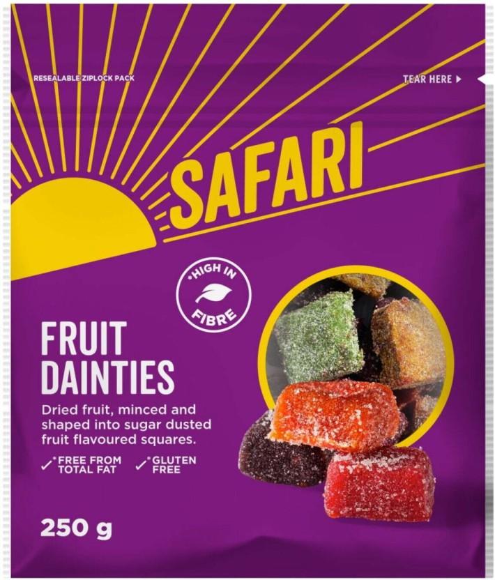 Safari Danties Squares Fruit (250 g)