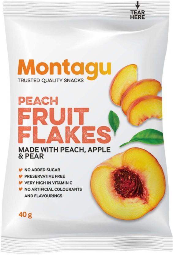 Montagu Fruit Flakes Peaches (10 x 40 g)