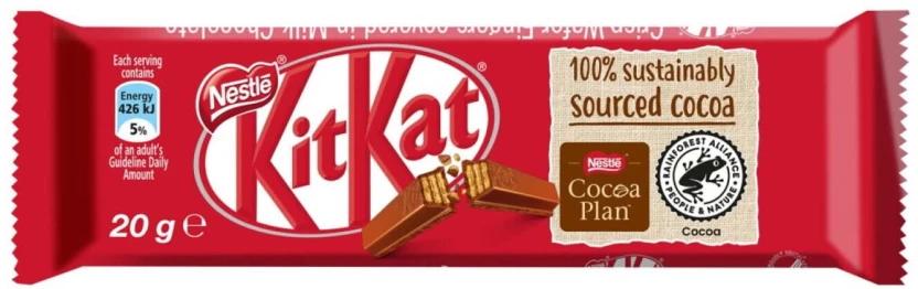 Nestle Kit Kat Crisp Wafer Fingers Milk Chocolate Bars (36 x 20 g)