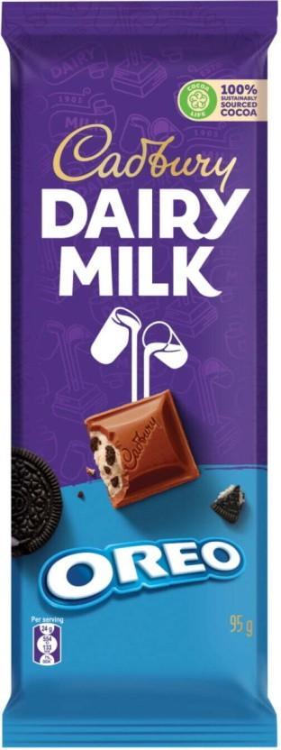Cadbury Dairy Milk Oreo Milk Chocolate Slabs (95 g)