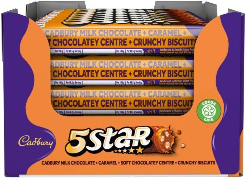 Cadbury 5-Star Caramel Milk Chocolate Bars (32 x 48.5 g)