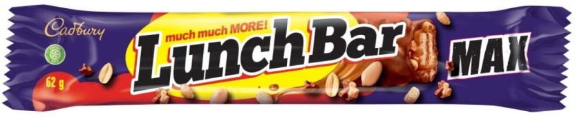 Cadbury Lunch Bar Max Milk Chocolate Bars (62 g)