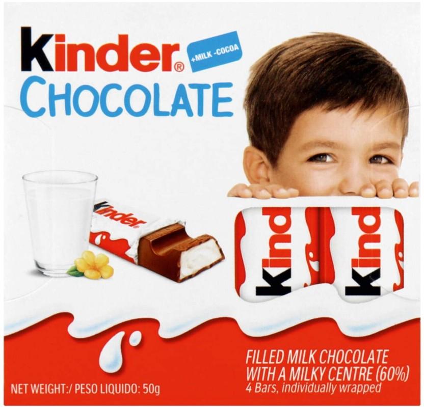Kinder Chocolate 4 Piece Milk Chocolate Bars (50 g)