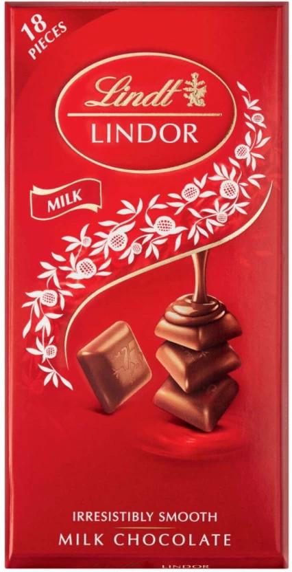 Lindt Lindor Irresistibly Smooth Milk Chocolate Milk Chocolate Slabs (100 g)