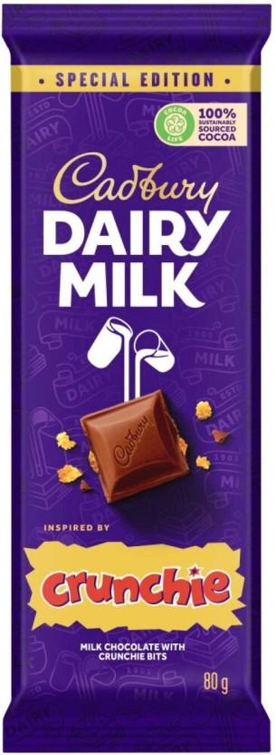 Cadbury Chocolate Crunchie Milk Chocolate Slabs (80 g)