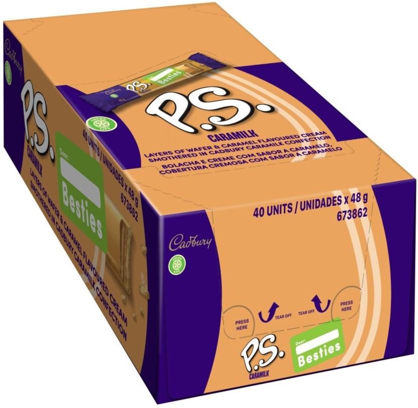 Cadbury PS Caramilk Milk Chocolate Bars (40 x 48 g)