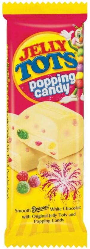 Beacon Slabs Popping Candy White Chocolate Slabs (80 g)