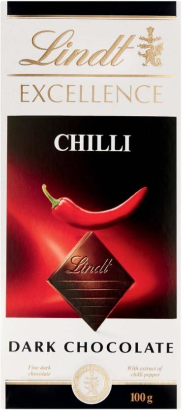 Lindt Excellence Chilli Dark Chocolate Dark Chocolate Slabs (100 g)