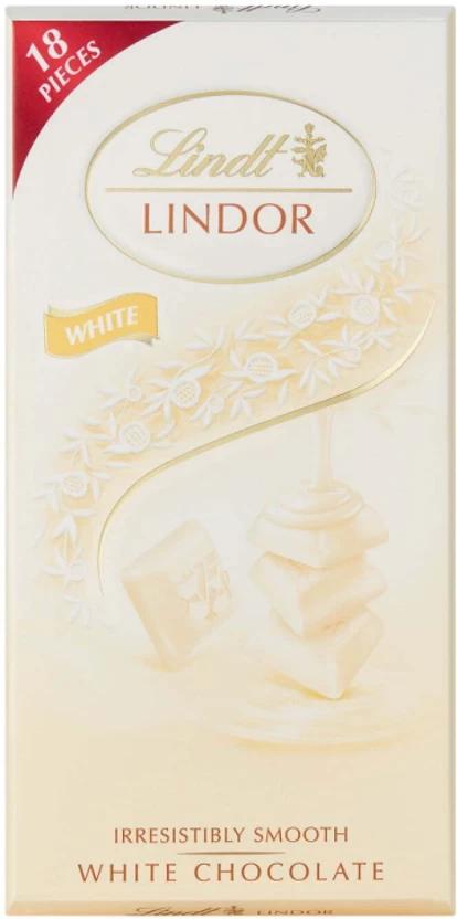 Lindt Lindor Irresistibly Smooth White Chocolate White Chocolate Slabs (100 g)