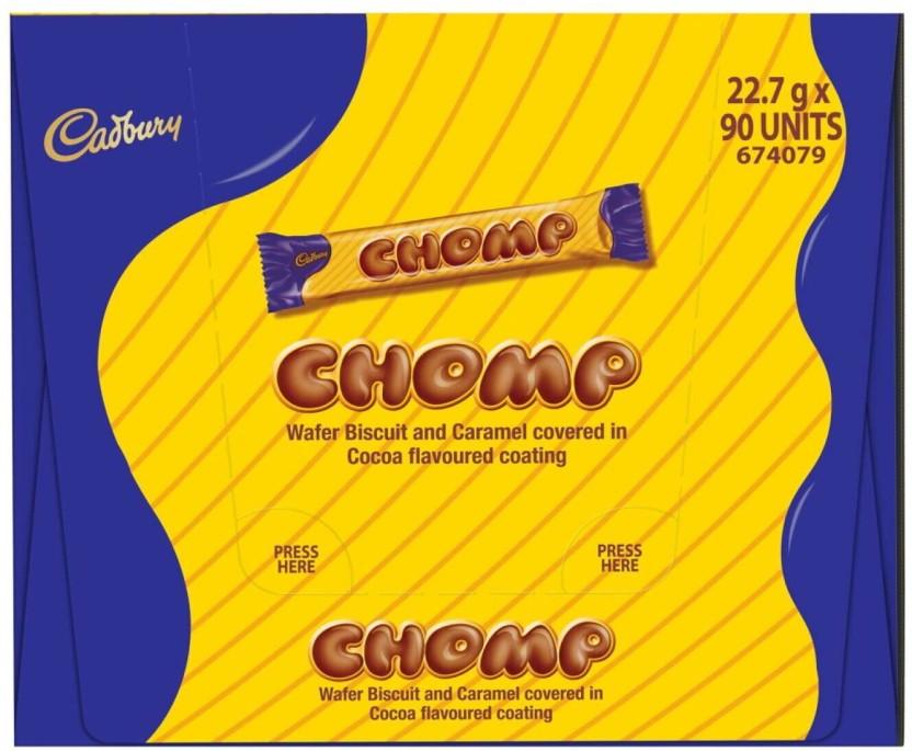 Cadbury Chomp Milk Chocolate Bars (90 x 90 g)