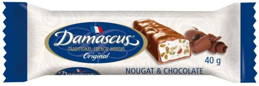 Damascus Traditional French Nougat Original Milk Chocolate Bars (40 g)