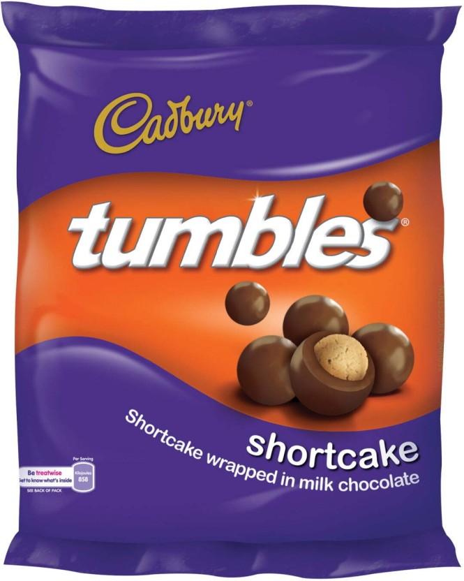 Cadbury Tumbles Shortcake Milk Chocolate Bites (36 x 65 g)