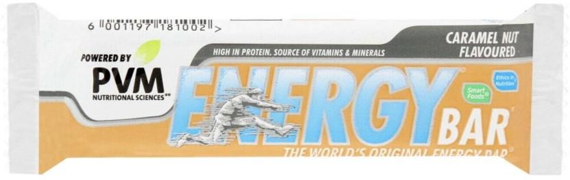 PVM Energy Bars Caramel Nut Fruit and Nuts Chocolate Bars (45 g)