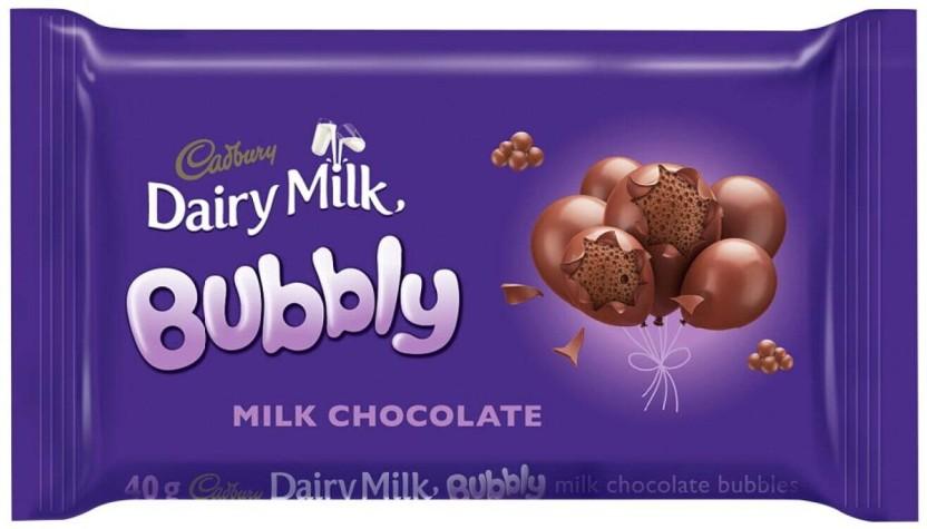 Cadbury Dairy Milk Bubbly Milk Chocolate Bars (40 g)