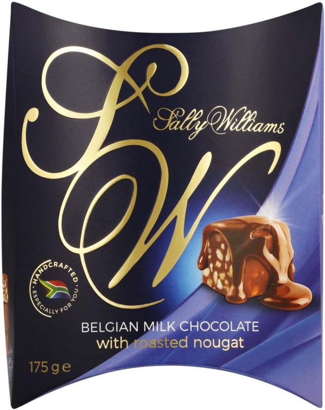 Sally Williams Belgian Milk Chocolate with Roasted Nougat Milk Chocolate Bites (175 g)