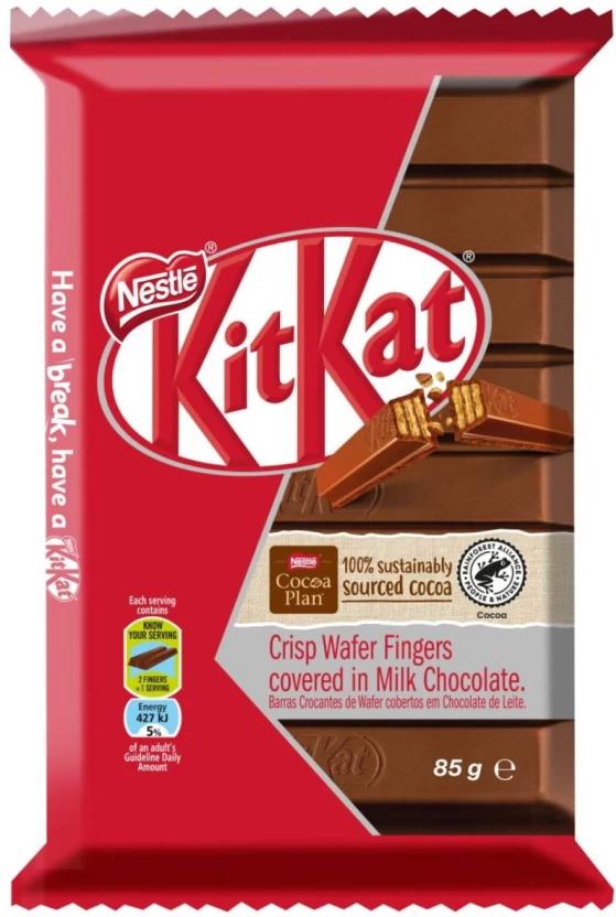 Nestle Kit Kat Crisp Wafer Fingers Milk Chocolate Slabs (40 g)