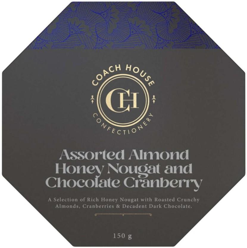 Coach House Assorted Almond Honey Nougat and Chocolate Cranberry Dark Chocolate Bites (150 g)