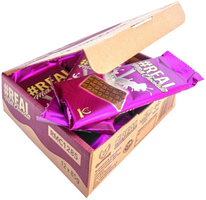 Real Milk Chocolate Milk Chocolate Slabs (12 x 85 g)