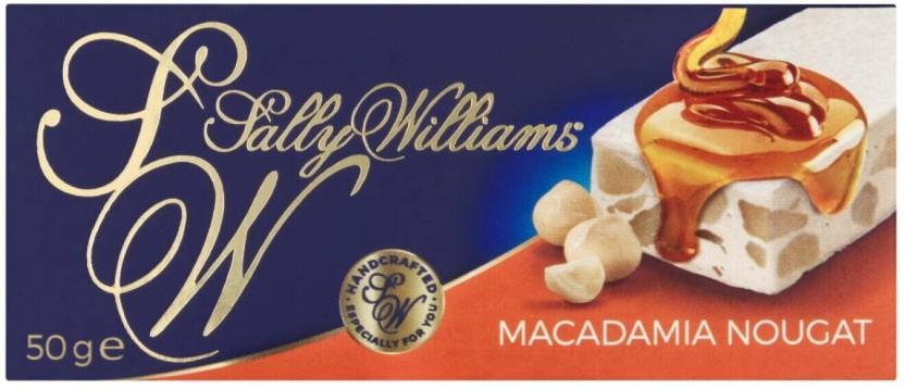 Sally Williams Macadamia Nougat White Chocolate Bars (24 x 50 g)