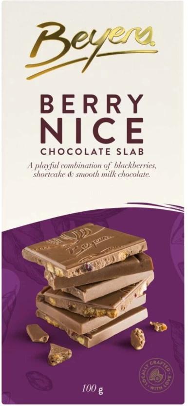 BEYERS Berry nice chocolate slab Milk Chocolate Slabs (100 g)