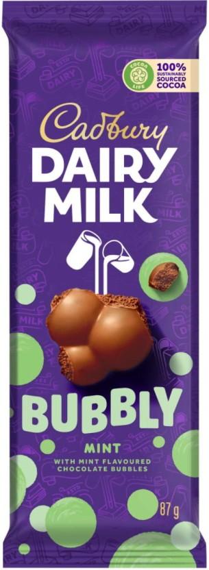 Cadbury Dairy Milk Bubbly Mint Milk Chocolate Slabs (87 g)