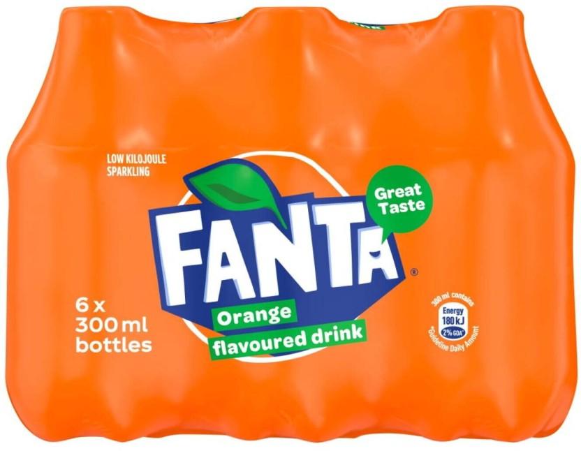 Fanta Sparkling Orange Flavoured Drink (6 x 300 ml)