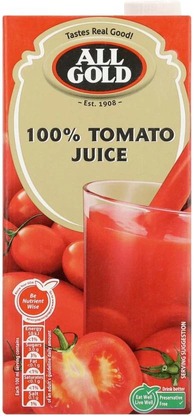 All Gold 100% Tomato Juice (12 x 1 L)
