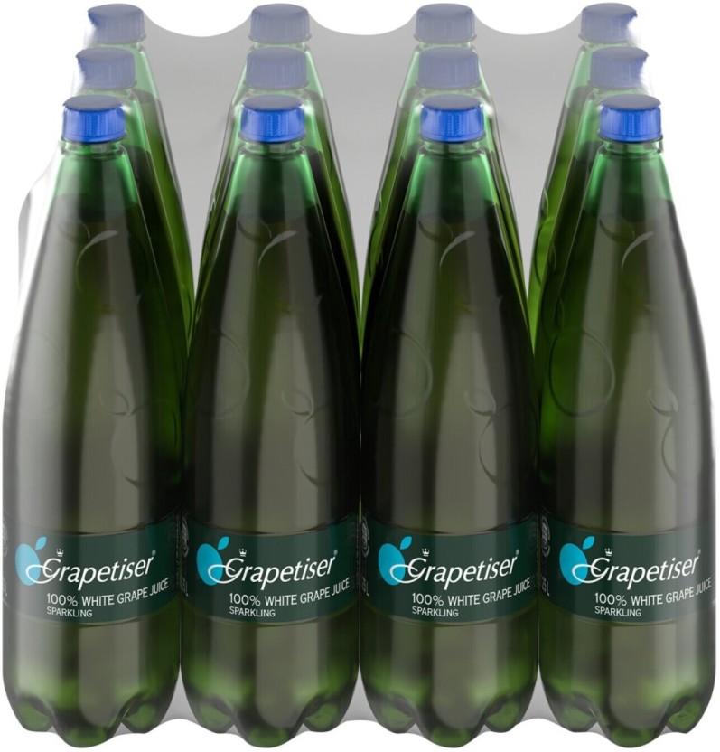 Grapetiser Sparkling White Grape Drink (12 x 1.25 L)