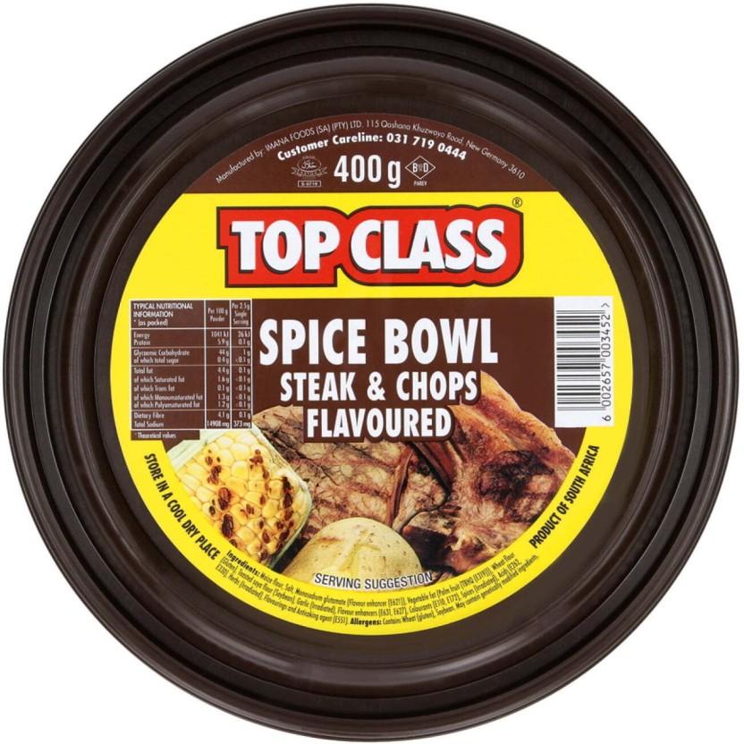 Top Class Spice Bowl Steak & Chops Flavoured (10 x 400 g)