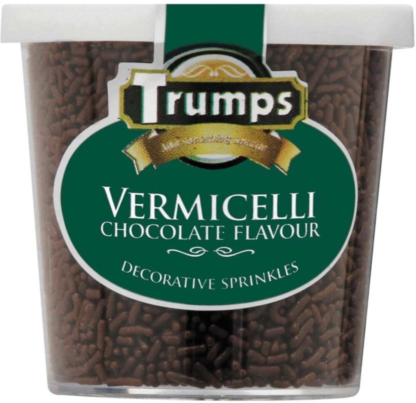 Tumps Vermicelli Chocolate Flavour Sprinkles (75 g, Pack of 12)
