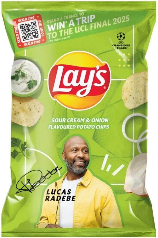 Lay's Sour Cream & Onion Falvoured Potato Chips (1 x 120 g)