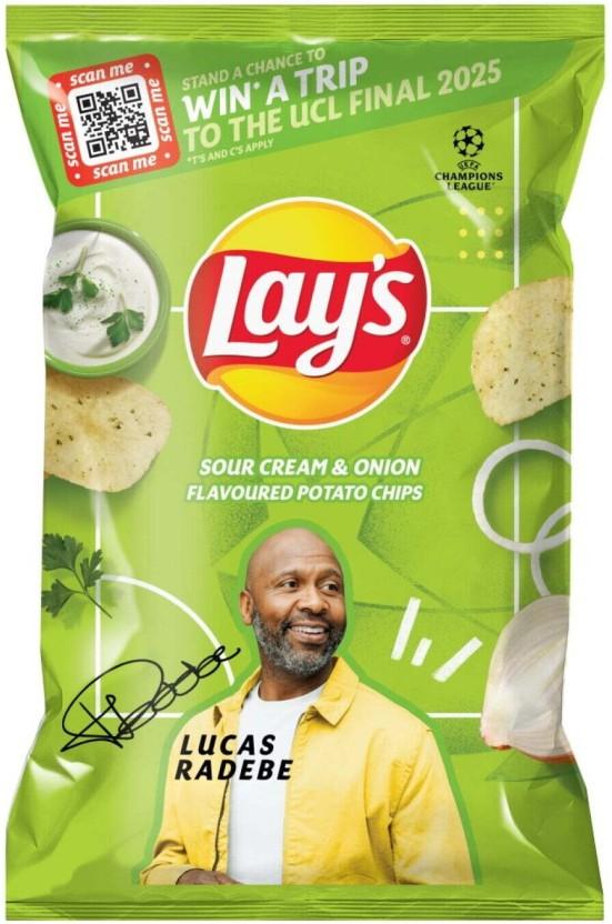 Lay's Sour Cream & Onion Falvoured Potato Chips (1 x 120 g)