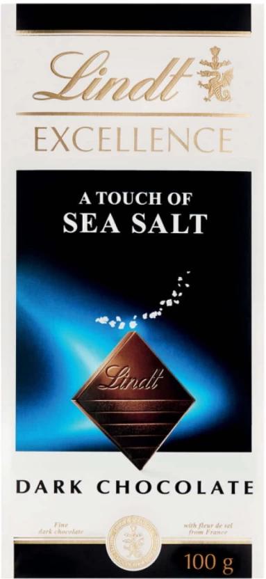 Lindt Excellence Sea Salt Dark Chocolate Dark Chocolate Slabs (100 g)