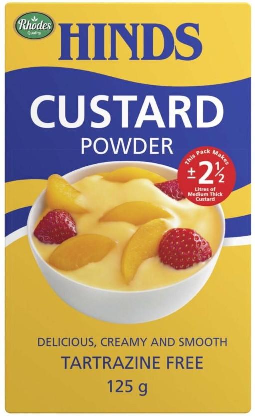 Hinds Tartrazine Free Custard Powder (6 x 125 g)