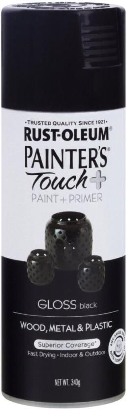 Spraymate Black Gloss Spray Paints (340 ml, Pack of 1)