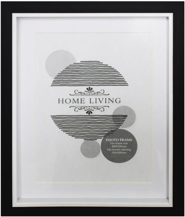Home Living Plastic Wall Photo Frame (Black, White, 1 Photo(s), 200X250)