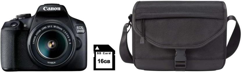Canon 2000D DSLR Camera SLR (Black)