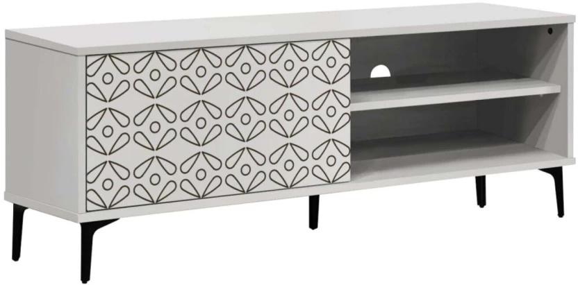 Linx Niari Solid Wood TV Entertainment Unit (Finish Colour - AMC White, DIY(Do-It-Yourself))