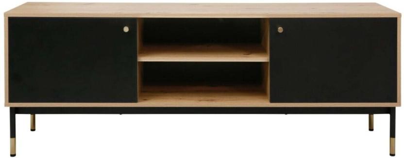 Summit 463203 Engineered Wood TV Entertainment Unit (Finish Colour - Black, Pre-assembled)
