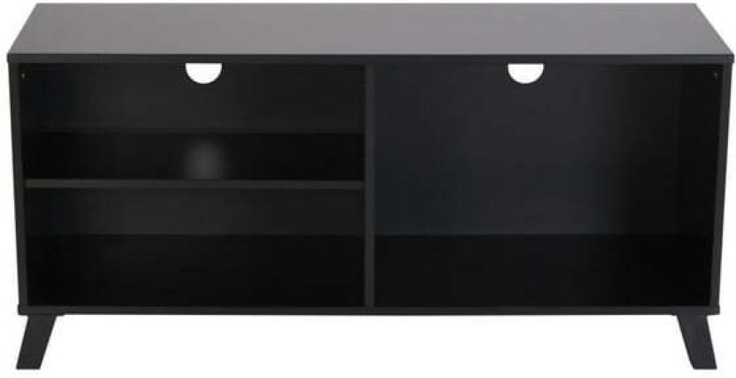 Non Branded Avah Engineered Wood TV Entertainment Unit (Finish Colour - Black, Pre-assembled)