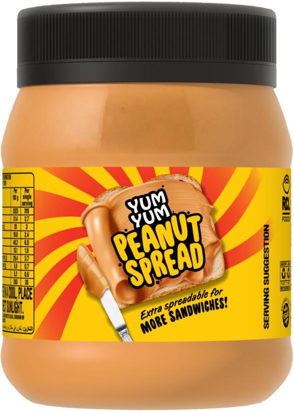 Yum Yum Peanut Spread 390 g (Pack of 6)