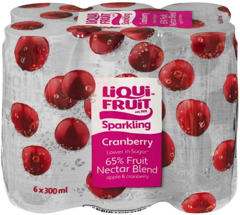 Liqui Fruit Sparkling Apple & Cranberry Nectar (6 x 300 ml)